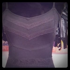 Bebe bodycon little black tank dress